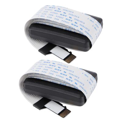 ARTIBETTER 2pcs Micro to Standard Memory Card Extension Cable Adapter Extender for GPS Car DVD Dvr and Large Equipment Supports Cards Over