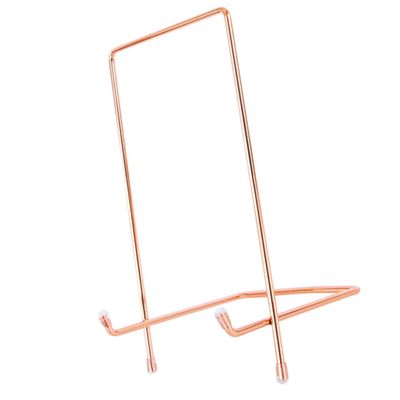 Hemoton 1pc Iron Display Stand for Tablets Simple Desktop Organizer Minimalist Design for Home Office and Art Displays Protective Base Versatile Holder for Video Watching Reading