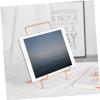 Hemoton 1pc Iron Display Stand for Tablets Simple Desktop Organizer Minimalist Design for Home Office and Art Displays Protective Base Versatile Holder for Video Watching Reading view 2