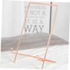 Hemoton 1pc Iron Display Stand for Tablets Simple Desktop Organizer Minimalist Design for Home Office and Art Displays Protective Base Versatile Holder for Video Watching Reading view 3