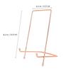 Hemoton 1pc Iron Display Stand for Tablets Simple Desktop Organizer Minimalist Design for Home Office and Art Displays Protective Base Versatile Holder for Video Watching Reading view 4