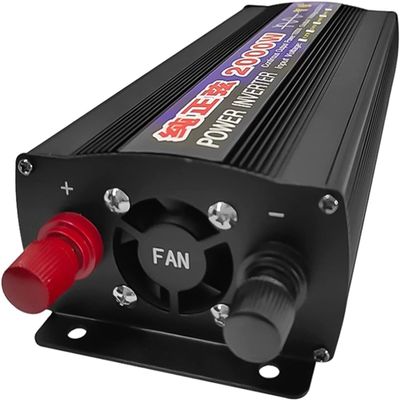 1000W/1600W/2000W/ Pure Sine Wave Inverter 12V 24V 48V 60V to 110V 220V car Converter with LED Display,1 AC Socket, for,Trucks,Camping,Emergencies,etc. (12V to 110V,2000W)