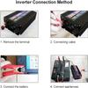 1000W/1600W/2000W/ Pure Sine Wave Inverter 12V 24V 48V 60V to 110V 220V car Converter with LED Display,1 AC Socket, for,Trucks,Camping,Emergencies,etc. (12V to 110V,2000W) view 2