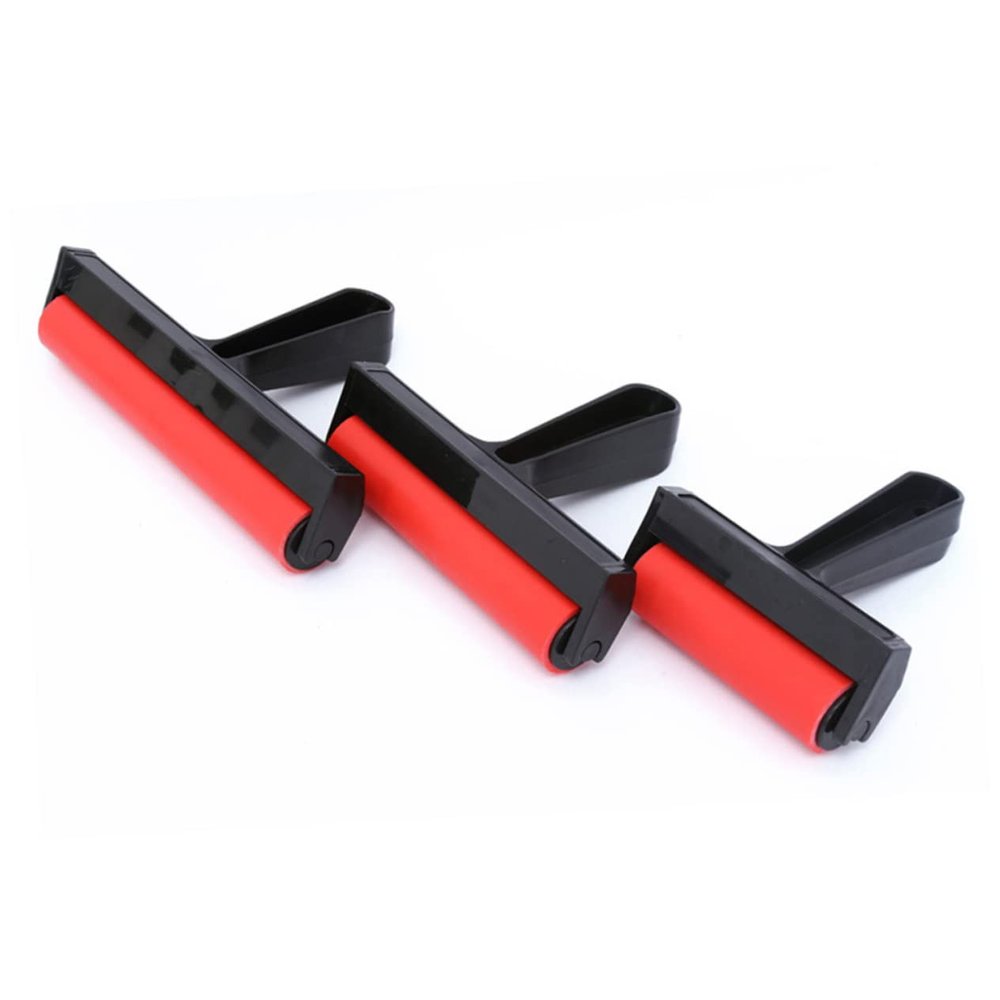TEHAUX Ink Roller for Professional Painting and Stamping Smooth Application Tool with Plastic Frame for Art DIY Projects and Printmaking
