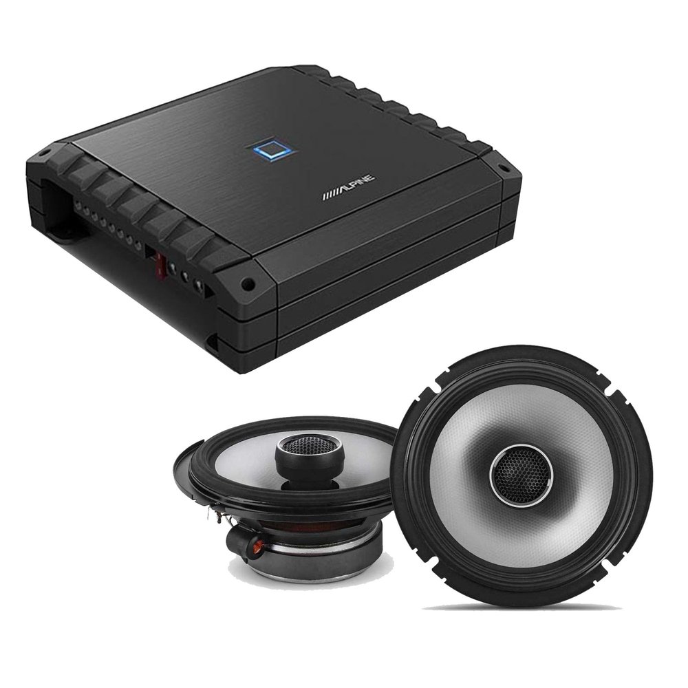 Alpine S2-A36F S-Series Class-D 4-Channel Amp w/ S2-S65 S-Series 6.5" Coaxial Bundle