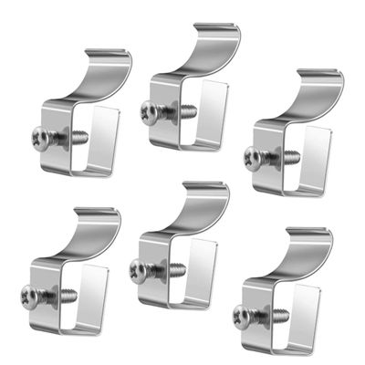 Holibanna 6pcs Vinyl Siding Hooks for Security Cameras No Drill Heavy-Duty Outdoor Camera Hangers for Easy Installation Siding Compatible Ring and Other Models