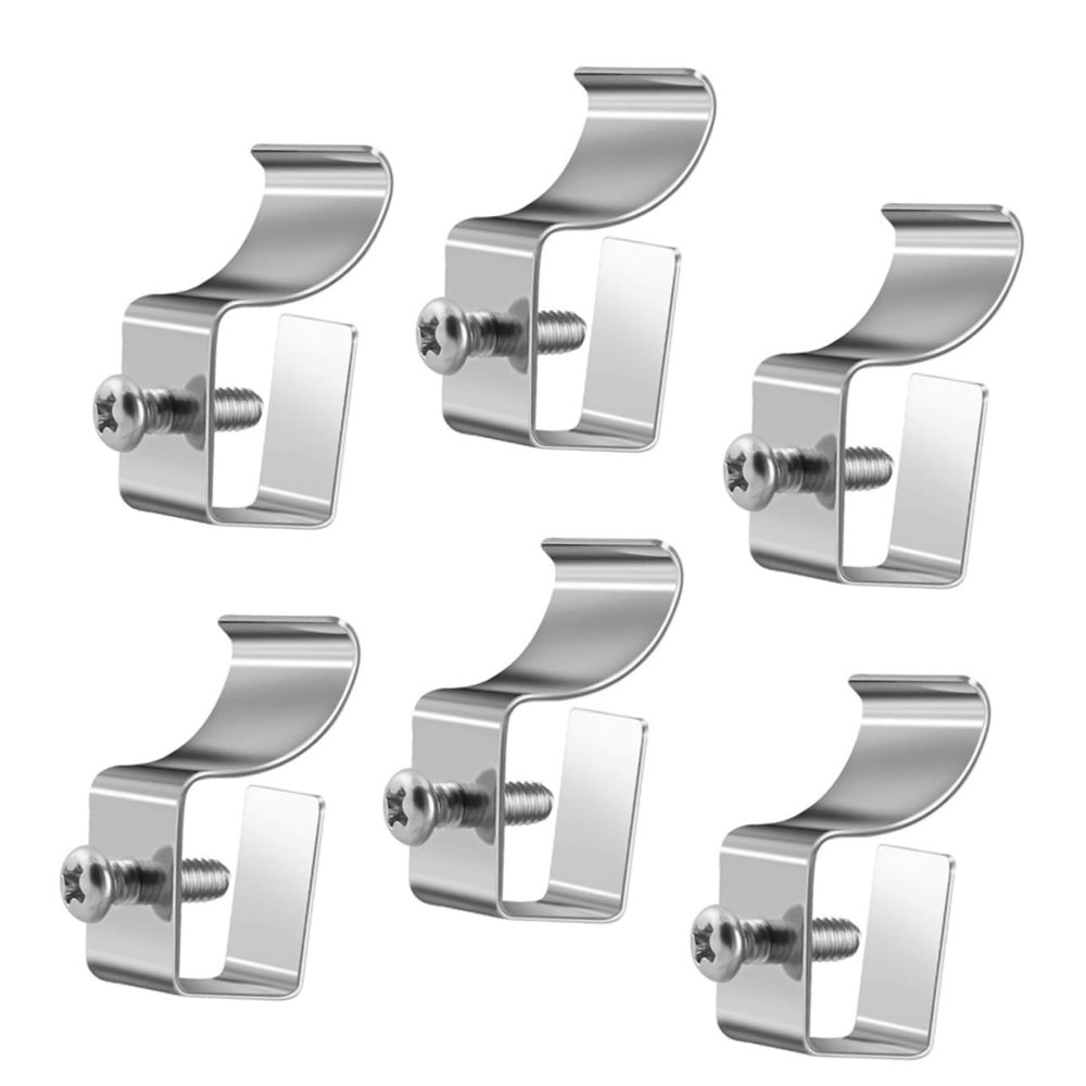 Holibanna 6pcs Vinyl Siding Hooks for Security Cameras No Drill Heavy-Duty Outdoor Camera Hangers for Easy Installation Siding Compatible Ring and Other Models