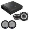 Alpine S2-A36F S-Series Class-D 4-Channel Amp w/ S2-S50 5.25" & Grill Bundle view 1