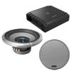 Alpine S2-A60M S-Series Class-D Amp, S2-W12D4 12" S-Series Dual 4-Ohm Car Sub & Grill view 1