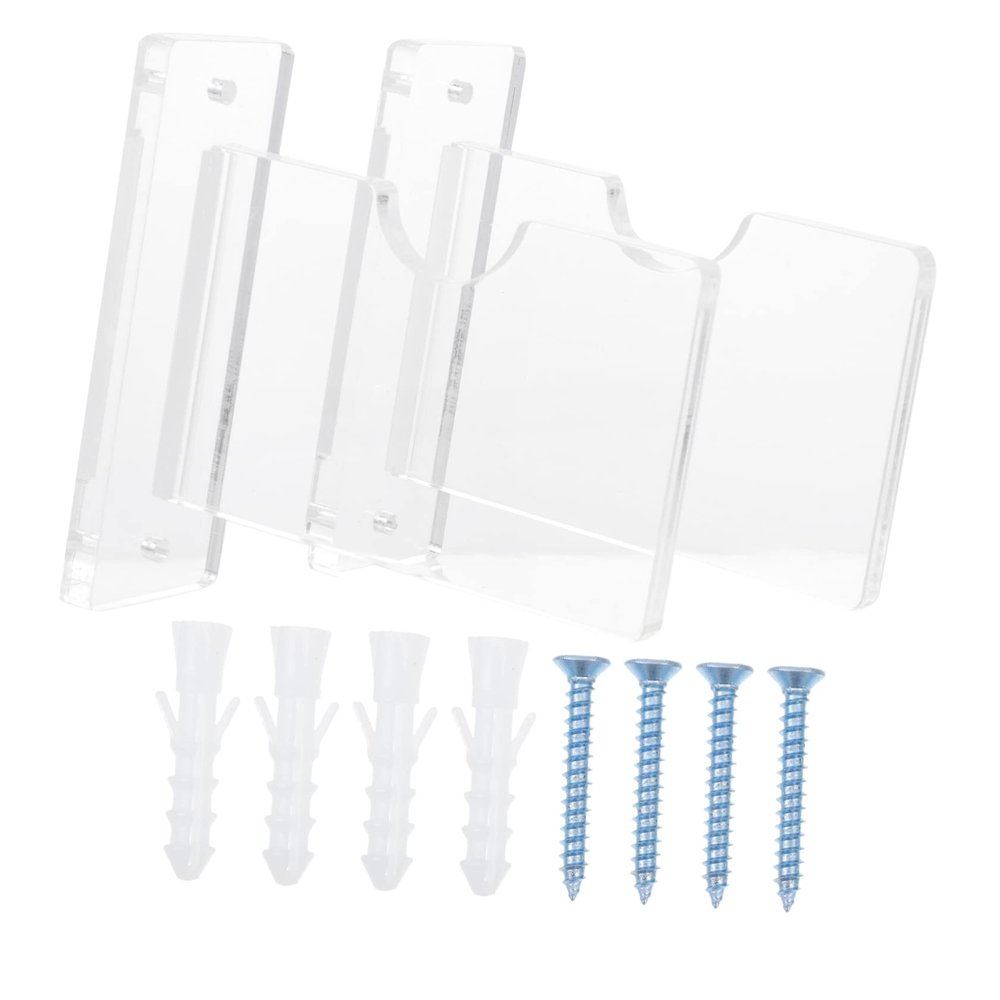 Milisten Acrylic Hockey Stick Display Rack Wall Mounted Holder