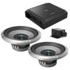Alpine S2-A60M S-Series Class-D Amp w/ (2) S2-W12D4 12" S-Series Dual 4-Ohm Car Subwoofer & Rux Knob view 1