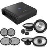 Alpine S2-A36F S-Series Class-D 4-Channel Amp w/ S2-S65C 6.5" Comp. S2-S69 6x9 Coaxial & Grill Bundle view 1