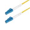 StarTech.com 10m (32.8ft) LC to LC (UPC) OS2 Single Mode Simplex Fiber Optic Cable, 9/125, 40G/100G, LSZH Fiber Jumper Cord view 1