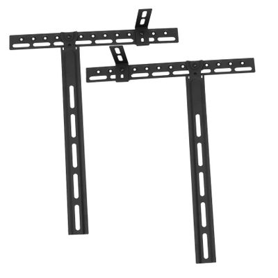 jojofuny 1set Heavy Duty Metal Speaker Mounting Bracket for Soundbar Capacity Easy Installation Durable Design for Home Theater Entertainment Systems