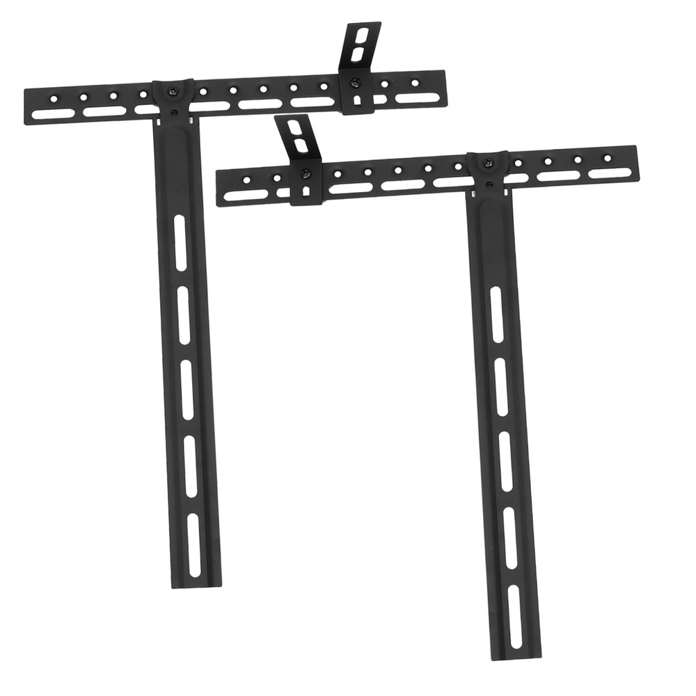 jojofuny 1set Heavy Duty Metal Speaker Mounting Bracket for Soundbar Capacity Easy Installation Durable Design for Home Theater Entertainment Systems