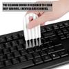 HANCOME 6 Pcs Cleaning Brush Keyboard Cleaner, Multi-Function Computer Cleaning Tools Kit Corner Gap Duster Keycap Puller for Keyboard Cup Cover, White view 3