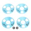 ciciglow Reel to Reel Cassette Tape, DIY Homemade Blank Cassette Tape 4 Reels 2 Wheels Professional Cassette Tape Set for Music Lovers and Collectors (Blue) view 1