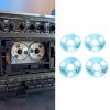 ciciglow Reel to Reel Cassette Tape, DIY Homemade Blank Cassette Tape 4 Reels 2 Wheels Professional Cassette Tape Set for Music Lovers and Collectors (Blue) view 2