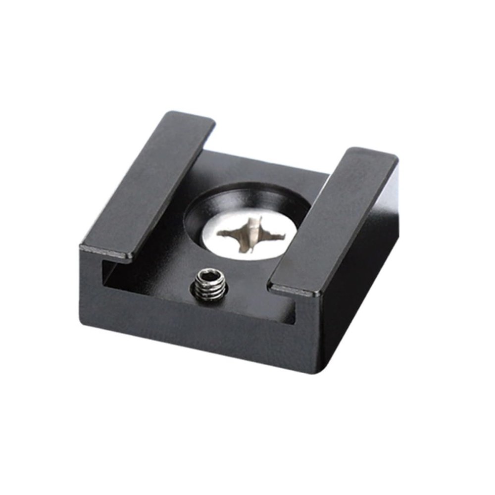 Uonlytech 2pcs Multifunction Cold Shoe Mount Adapter Quick Release Flash Stand Bracket for Camera Aluminum Alloy Compatible