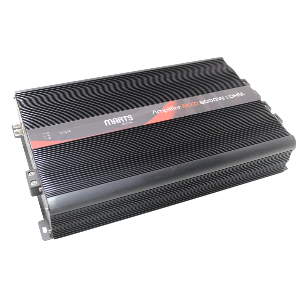 Marts Digital MXD Series Monoblock 8000 Watt 1-Ohm Car Audio Amplifier
