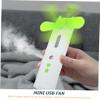 OSALADI Multifunctional Handheld Mini Cooling Fan Mist Spray Portable Usb Rechargeable Fan for Travel Outdoor Activities and Sporting Events Green view 2