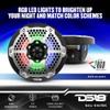 DS18 Hydro NXL-6M/BK - High End Mesh Grill Coaxial Speaker Pair - 2-Way Car Speaker with Integrated RGB Lights - 300 Watt Car Audio System - Water Resistant Speakers - 6 Inches, Black (Renewed) view 3