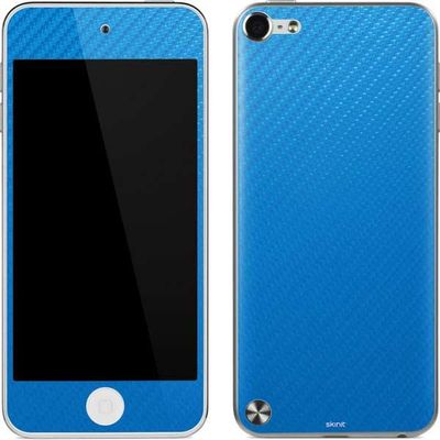Skinit Decal MP3 Player Skin Compatible with iPod Touch (5th Gen&2012) - Blue Carbon Fiber Specialty Texture Material Design