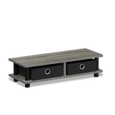 212 Main 17099GYW-BK Turn-N-Tube Monitor Stand French Oak Grey & Black