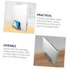 Hemoton Adjustable Aluminum Vertical Laptop Stand Space-Saving Holder for Tablets and Phones Ergonomic Design for Home Office Use Stable Weighted Base Grey Color view 2