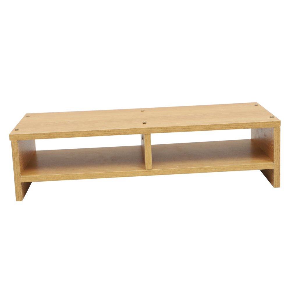 OSALADI 1pc Computer Monitor Stand Riser Type Storage Organizer Desk Organizer for Office Natural
