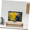 OSALADI 1pc Computer Monitor Stand Riser Type Storage Organizer Desk Organizer for Office Natural view 2