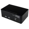 2 Port DVI VGA KVM Switch USB with Audio & USB view 1
