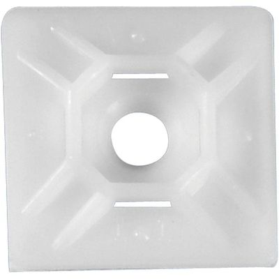 0.75 x 0.75 in. Natural Cable Tie Mounts