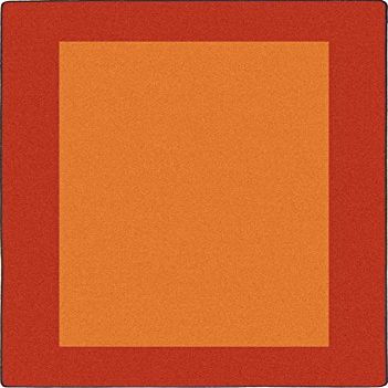 All Around Rectangle Classroom Carpet Orange - 5 ft. 4 in. x 7 ft. 8 in.