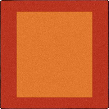 All Around Rectangle Classroom Carpet Orange - 5 ft. 4 in. x 7 ft. 8 in.