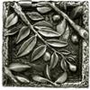 Mediterranean Olive Leaves Tile - Silver - Pack of 12 view 1