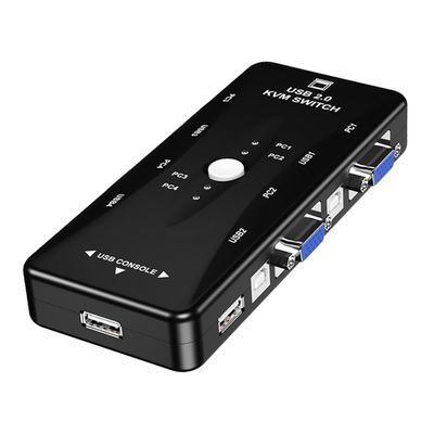Uonlytech Port USB Mouse Keyboard Splitter for and Printer Sharing High Definition for Multiple Computers Compact Design for Efficient Workstation Use