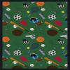 Multi-Sport Green 7 ft.8 in. x 10 ft.9 in. WearOn Nylon Machine Tufted- Cut Pile Sports Rug view 1