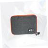 OSALADI Electronic Organizer Bag for Travel USB Cable Pouch Compact Lightweight Grey view 2