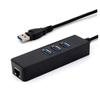 Uonlytech USB to Ethernet Adapter Port USB Hub Gigabit Network Adapter for Laptops and Desktops Compatible Xp Black view 4