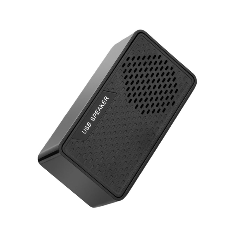 ARTIBETTER USB Mini Soundbar Speaker Subwoofer Portable Laptop and Desktop Audio for Sound Easy Plug Play Compatible Tablets Smartphones Black