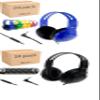 48 Pack Bundle Headphones for Classroom, Pack of 24 Wired Mixed Color Headphones and Pack of 24 Black Color School Headphones With Microphones for Elementary to College Students (48 Headphones Bundle) view 1