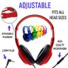 48 Pack Bundle Headphones for Classroom, Pack of 24 Wired Mixed Color Headphones and Pack of 24 Black Color School Headphones With Microphones for Elementary to College Students (48 Headphones Bundle) view 3