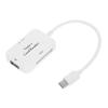 Uonlytech USB Type-c OTG Hub and Card Reader for Phones and Laptops Compatible with Micro USB and External Memory Portable Design White view 1