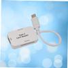 Uonlytech USB Type-c OTG Hub and Card Reader for Phones and Laptops Compatible with Micro USB and External Memory Portable Design White view 4