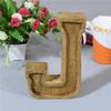 J Alphabet Handmade Letter Block Eco-Friendly Wall Decor Natural view 1