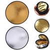 OSALADI 2pcs Portable Photography Reflector Disc Gold for Studio Outdoor Use for Macro Photography - view 4