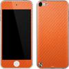 Skinit Decal MP3 Player Skin Compatible with iPod Touch (5th Gen&2012) - Orange Carbon Fiber Specialty Texture Material Design view 1