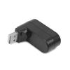 OSALADI USB Hub with Ports Rotatable Splitter Adapter Cable for Pc and Laptop Compact and Lightweight Design for Easy Data Transfer Black view 3
