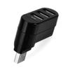OSALADI USB Hub with Ports Rotatable Splitter Adapter Cable for Pc and Laptop Compact and Lightweight Design for Easy Data Transfer Black view 4